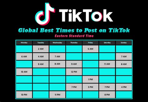 Best time to post tiktok - Here are all of the weekday best times to post recommendations for TikTok, with the highest-engagement premium spots listed in pink and high-opportunity times listed in orange. Mondays 6:00 AM. Mondays 10:00 AM. Mondays 10:00 PM. Tuesdays 2:00 AM. Tuesdays 4:00 AM.